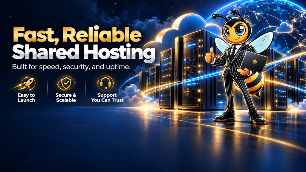Fast reliable shared hosting