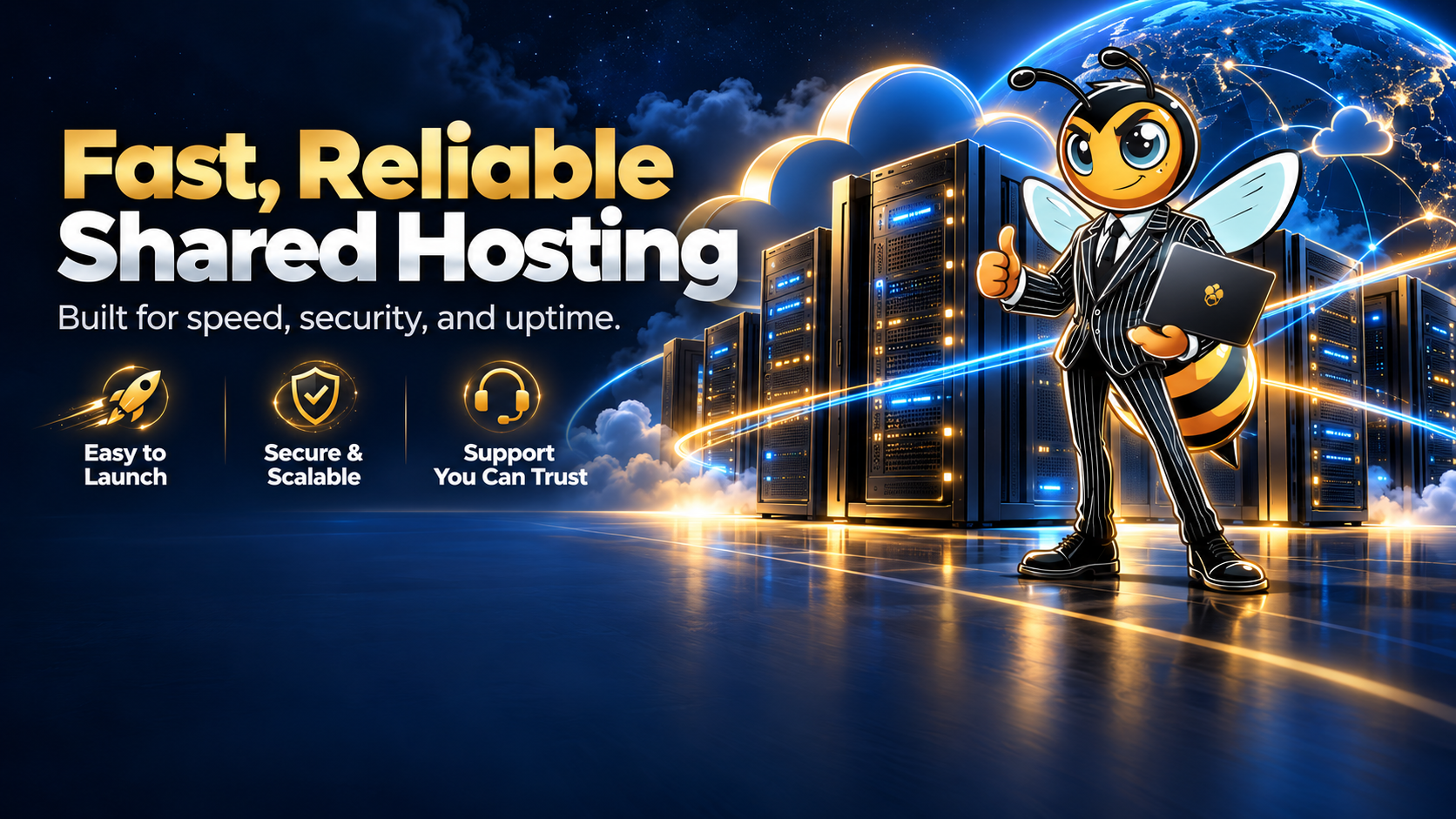 Fast reliable shared hosting